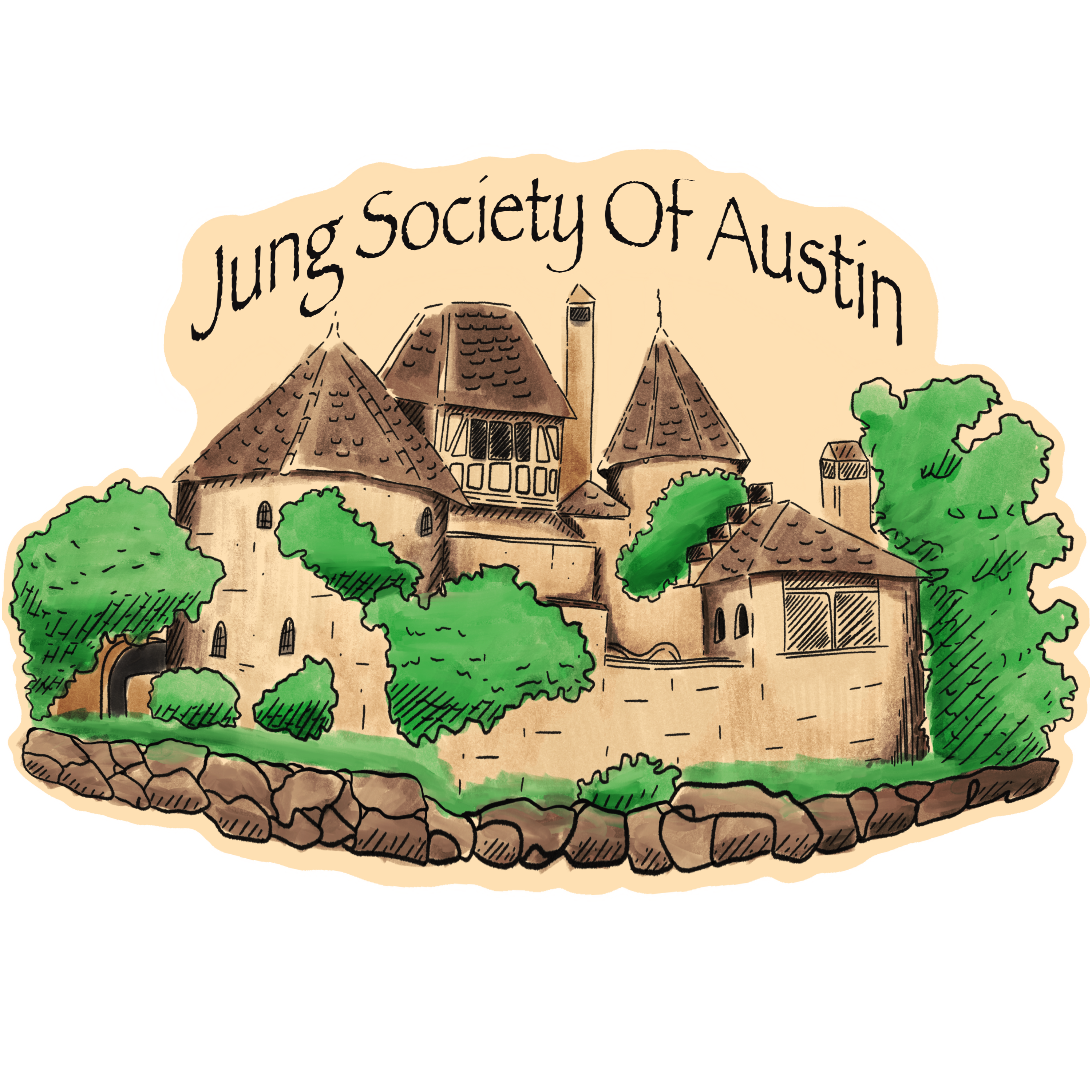 A drawing of the jung society of austin.